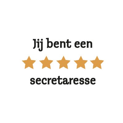 Greetz | Secretaressedag | 5 sterren