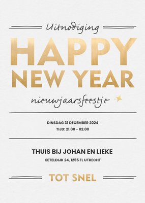 Greetz | Uitnodiging nieuwjaarsfeest | met naam