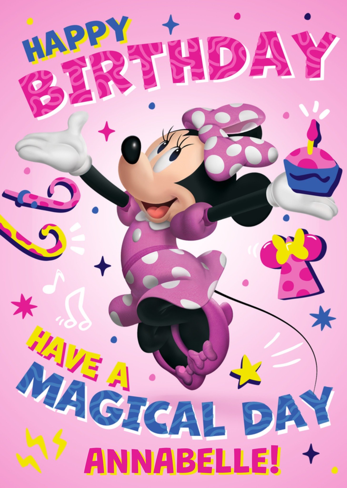 Disney Verjaardagskaart Magical day Kaart Minnie Mouse