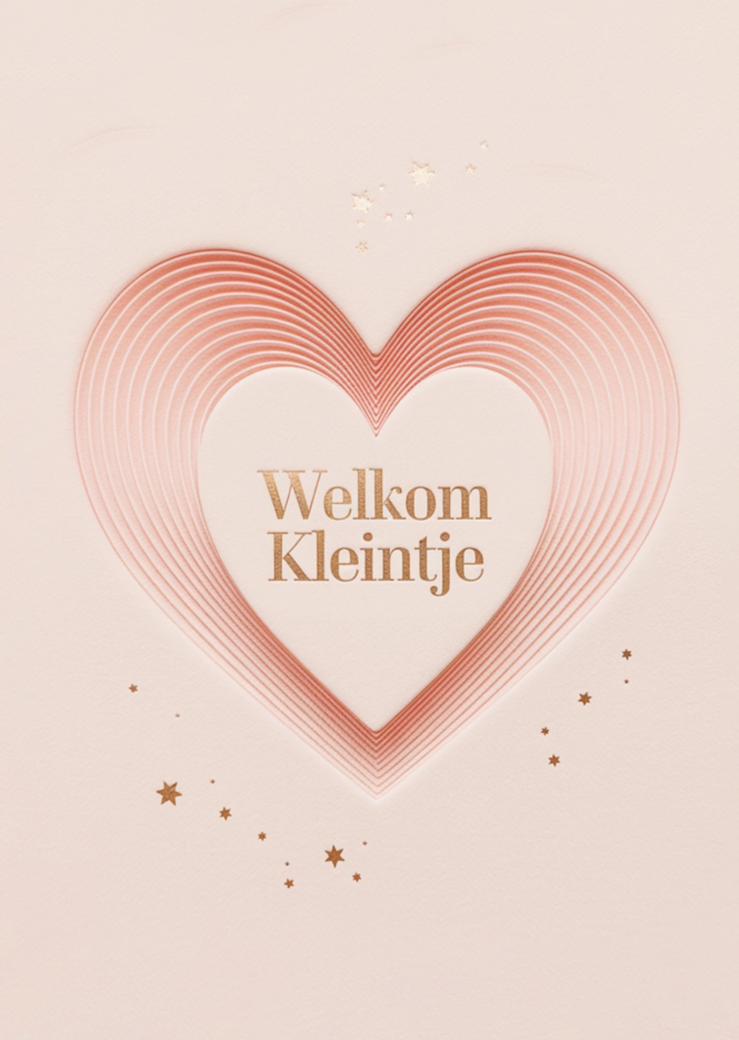 Greetz Geboortekaart Welkom Kleintje Liefdeshart Standard Card