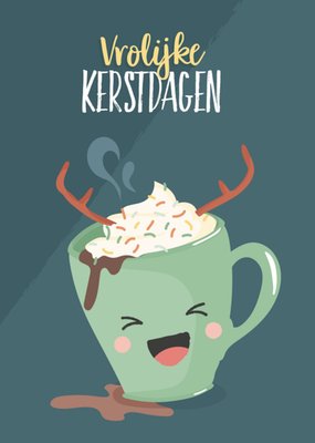 Tante Kaartje | Kerstkaart | Chocolademelk