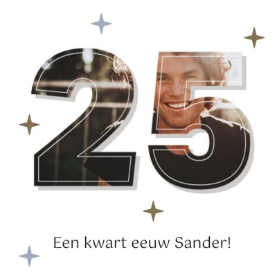 Greetz | Verjaardagskaart | 25 jaar | fotokaart