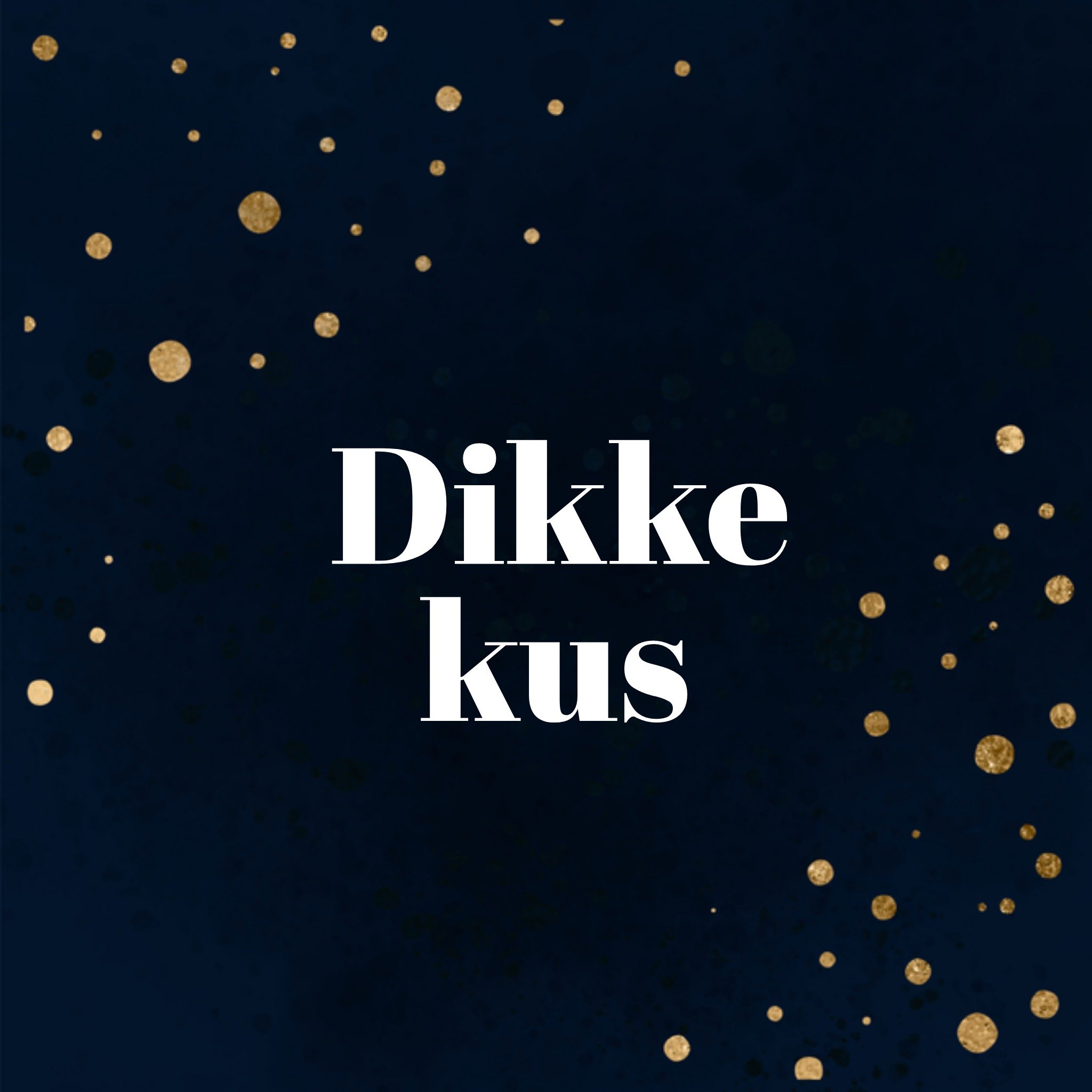 Greetz Vriendschapskaart dikke kus Vriendin Vierkant