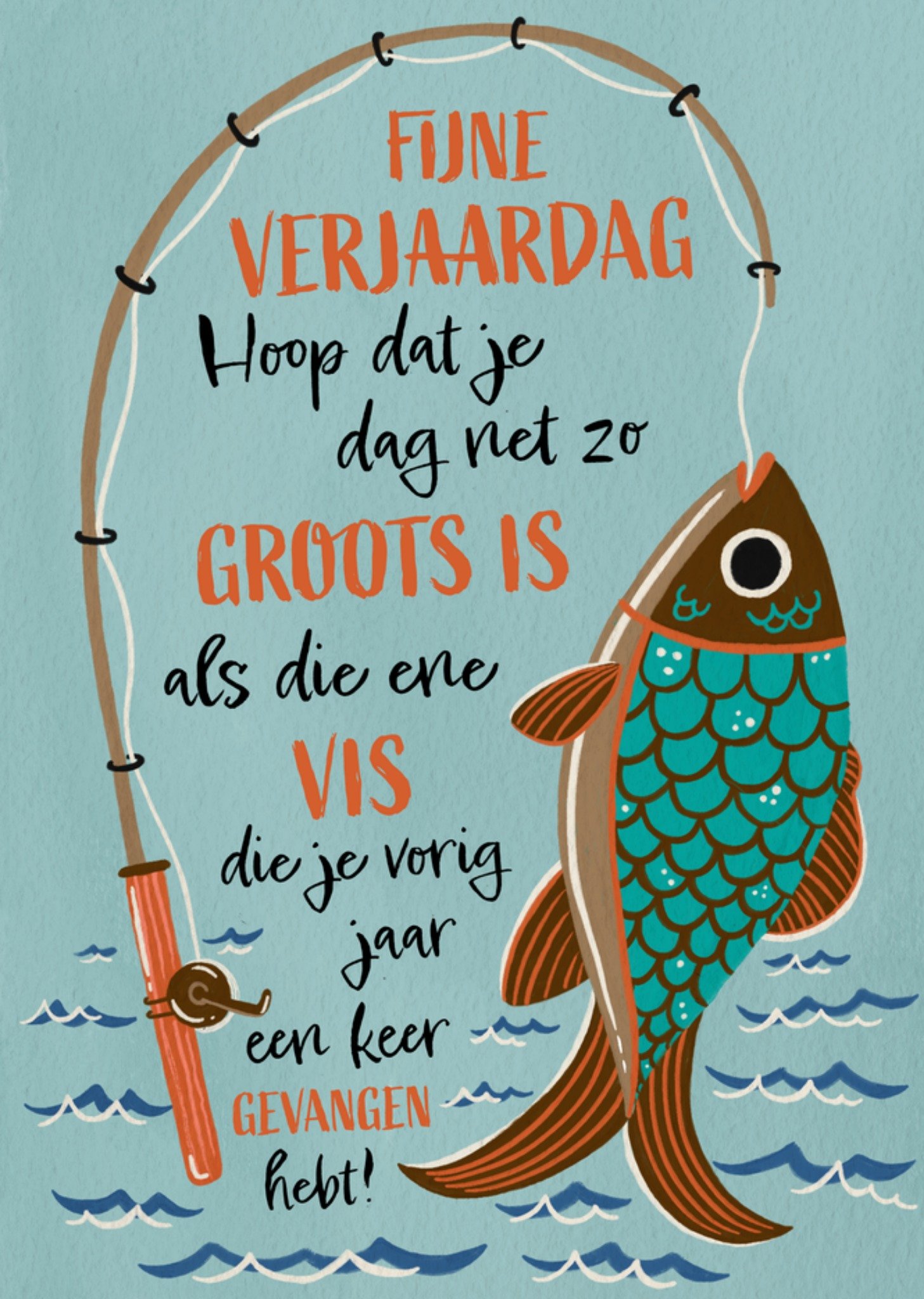 Verjaardagskaart Vis Greetz