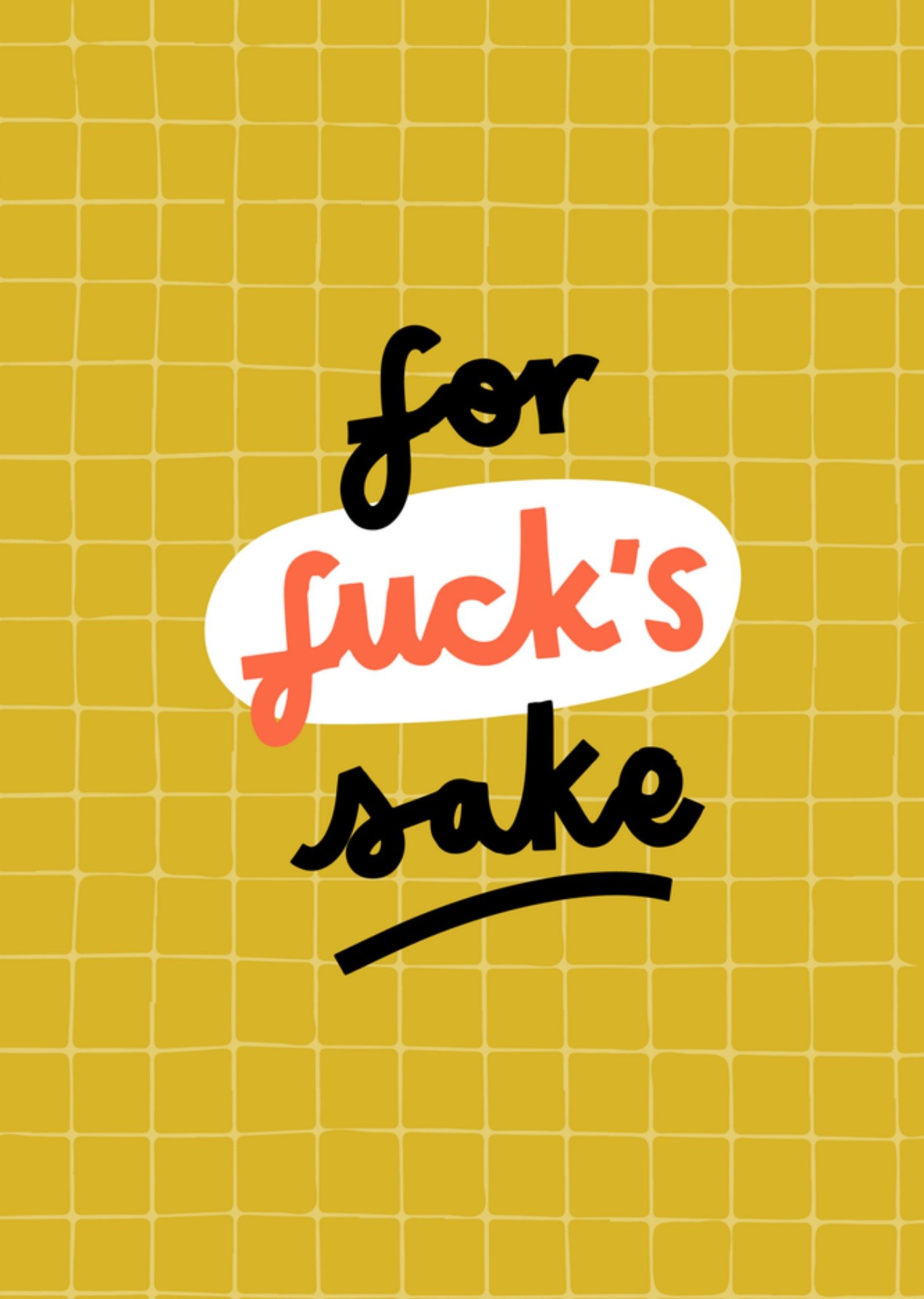 Denken aan kaart for fuck