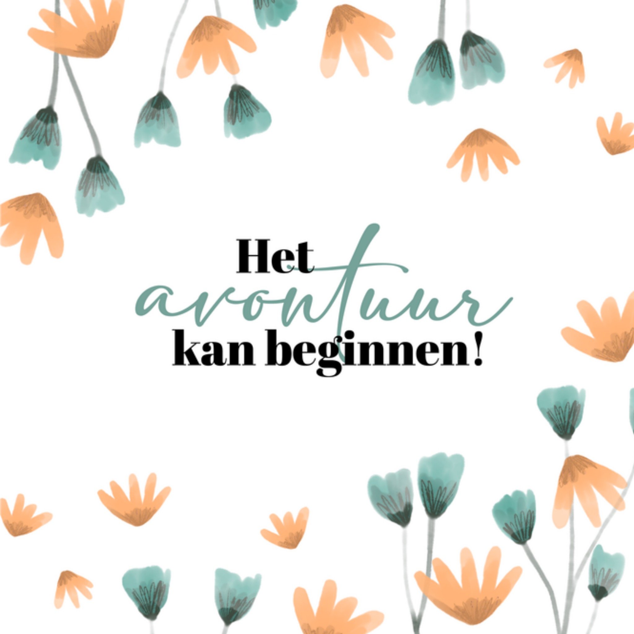 Greetz Huwelijkskaart Avontuur Vierkant