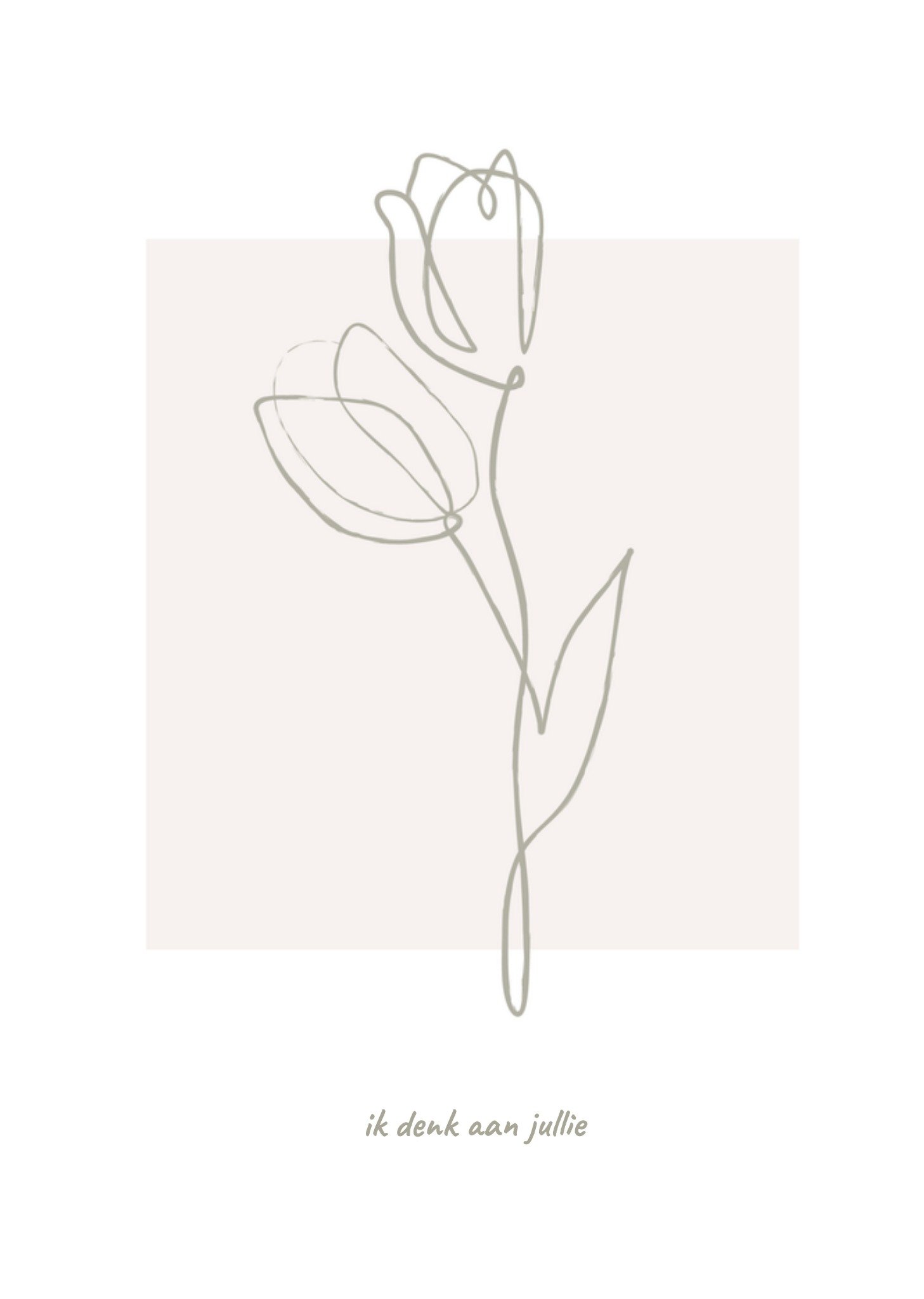 Greetz Sterkte kaart bloem Standard Card