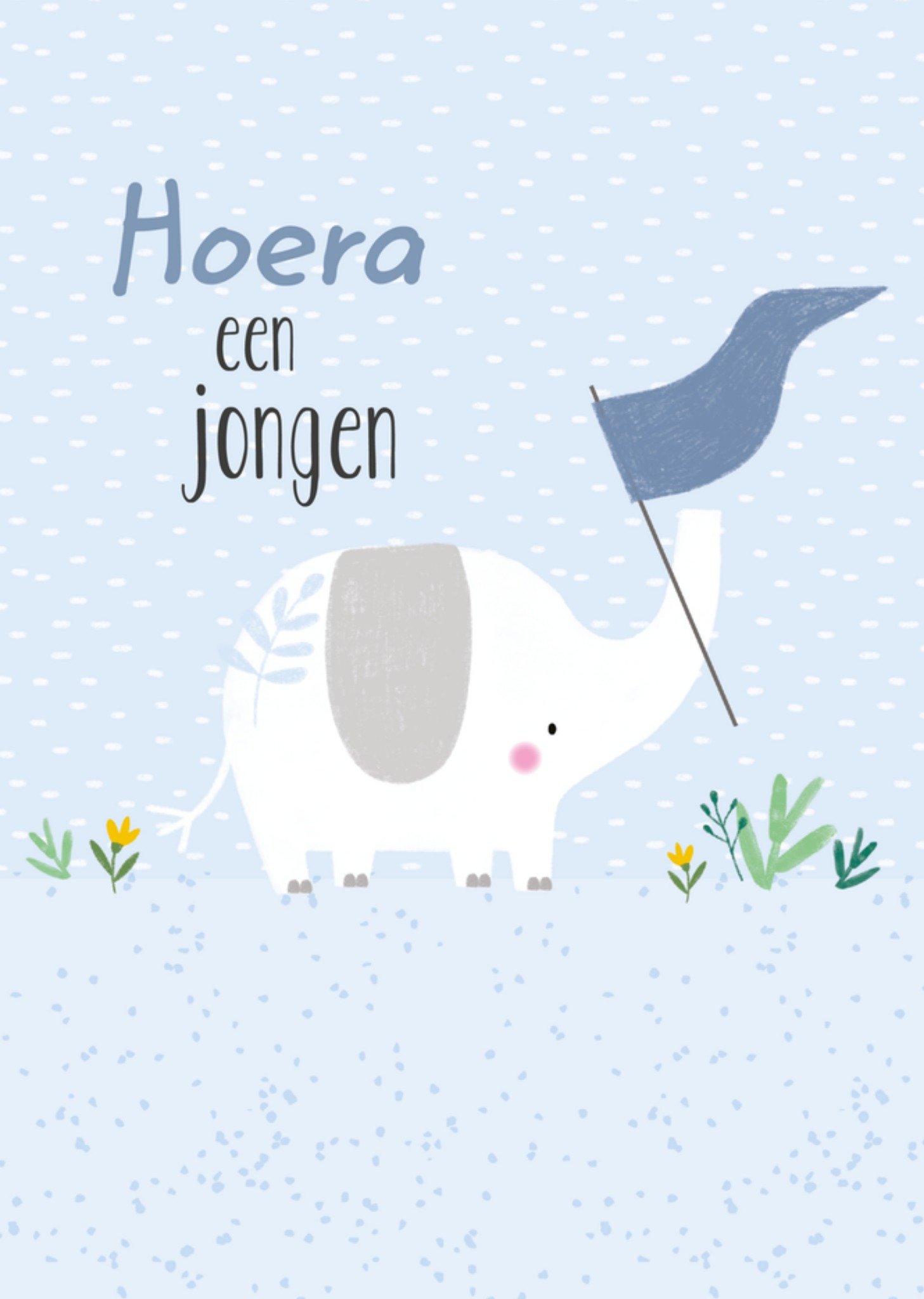 Geboortekaart Jongen Olifant Kaart TMS