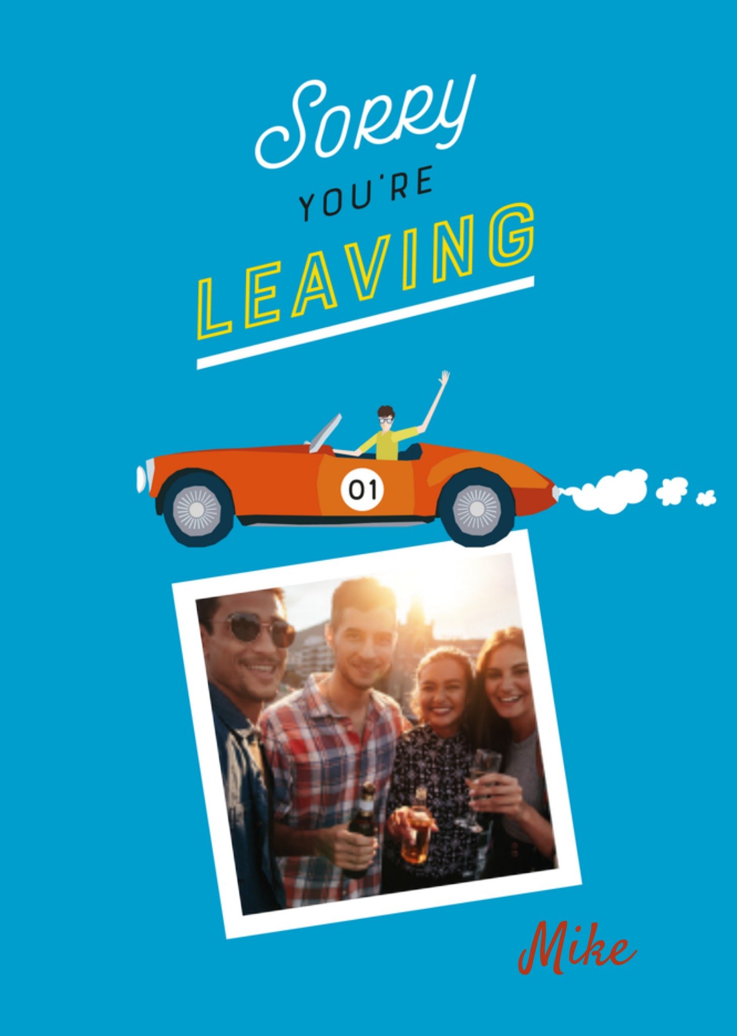 Nieuwe baan fotokaart met naam Kaart TMS