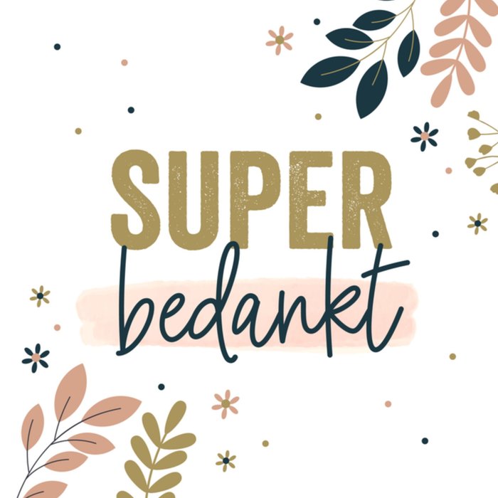 Papercute | Bedankkaart | super bedankt