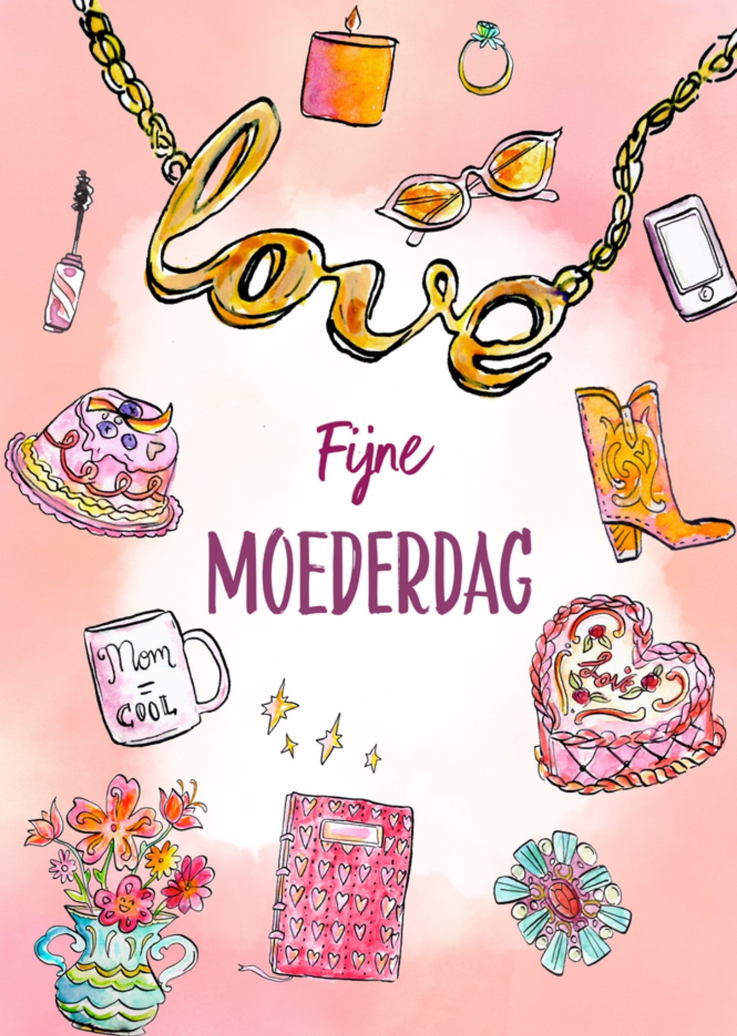 Moederdagkaart love KaartJill