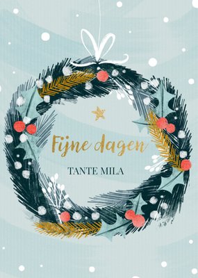 Greetz | Kerstkaart | met naam | tante