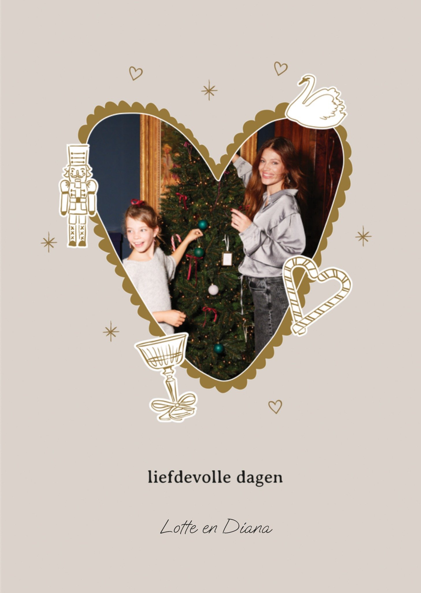 Zusss Kerstkaart Liefdevolle dagen Standard Card