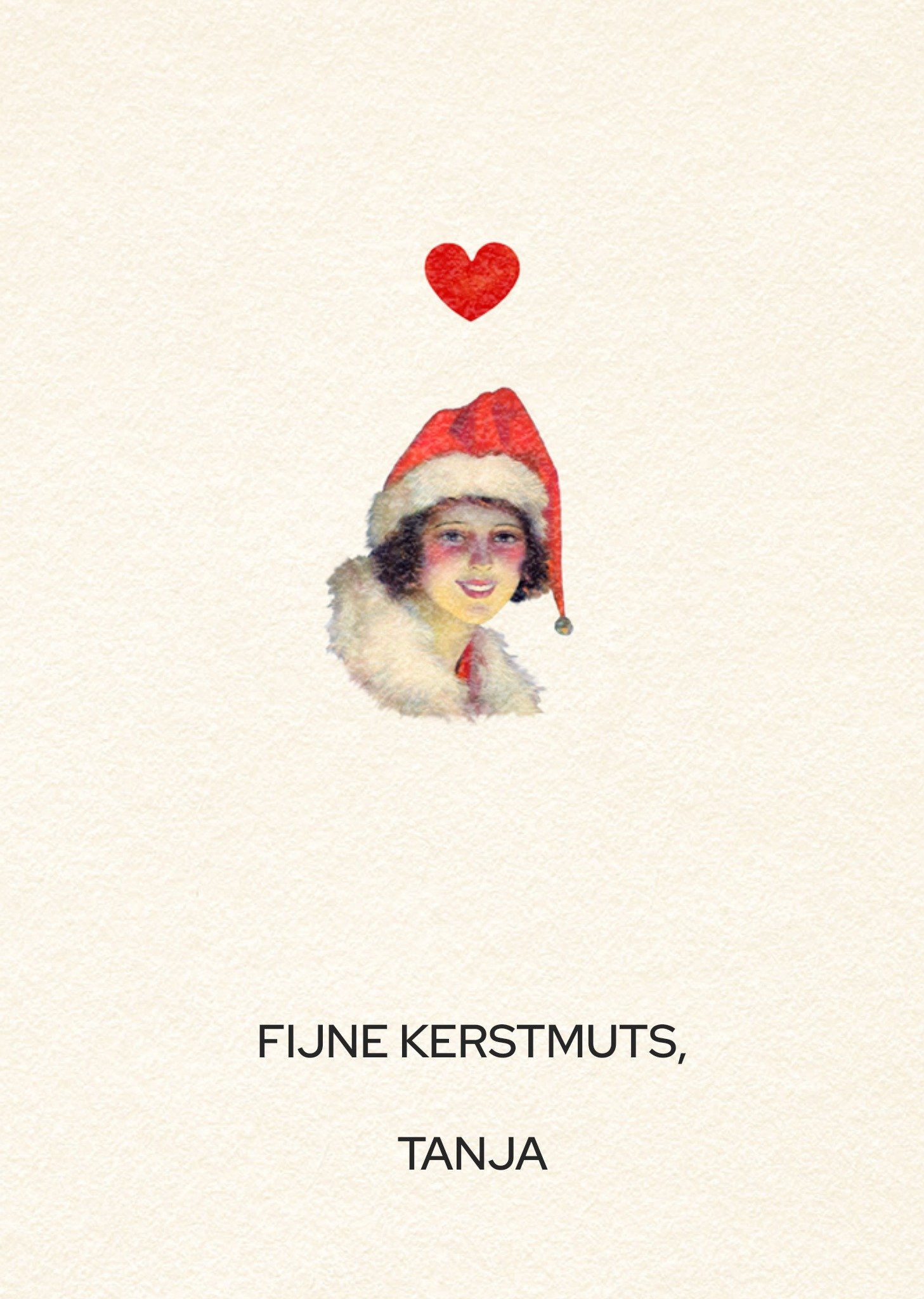 Bright Spot Kerstkaart Fijne kerstmuts Standard Card