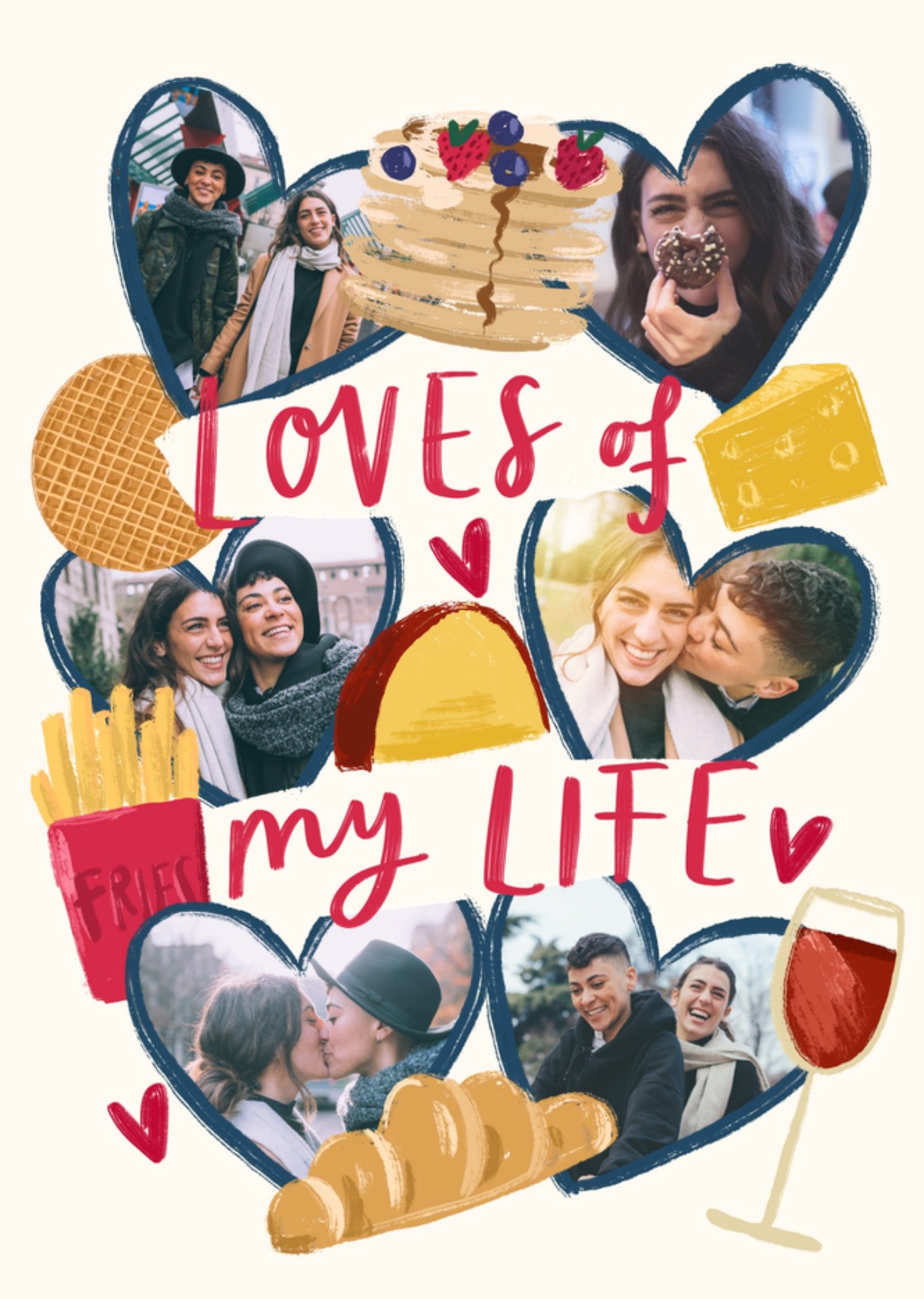 Valentijnskaart loves of my life Greetz