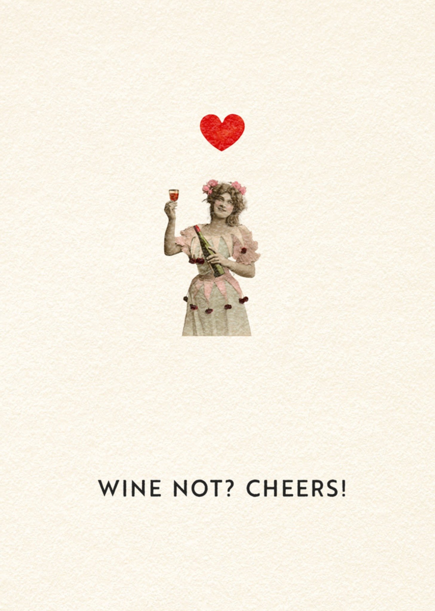 Verjaardagskaart Wine not? Cheers! Kaart Bright Spot