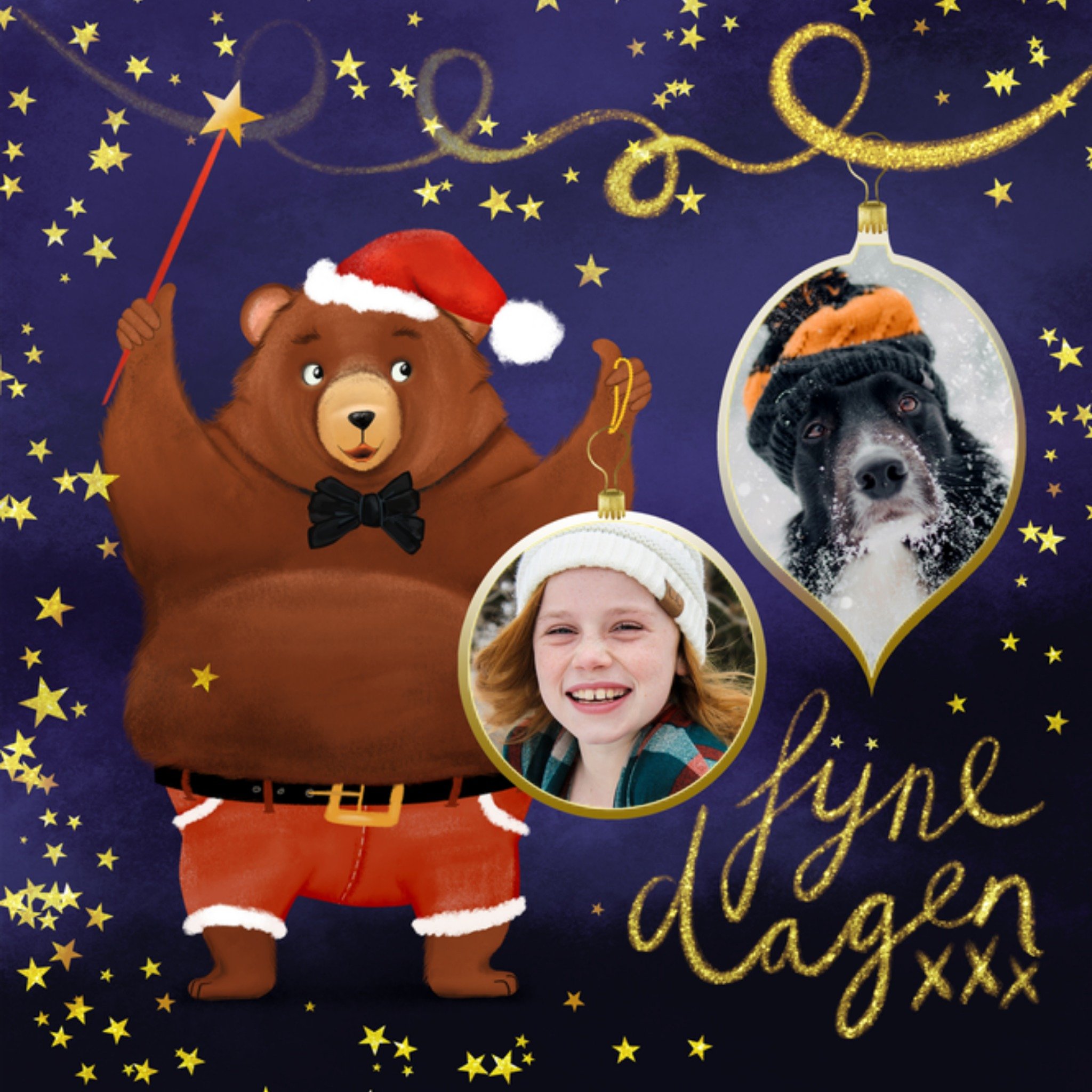 Patricia Hooning Kerstkaart Beer Met fotos Fishuals