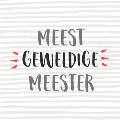 Greetz | Bedanktkaart | meester