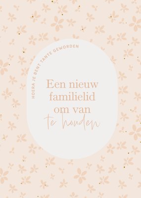 Greetz | Geboortekaart | Tante | Nieuw familielid