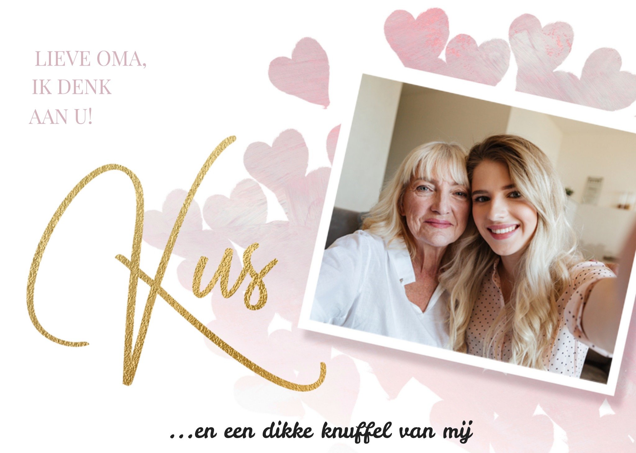 Denken aan kaart foto oma Kaart Luckz