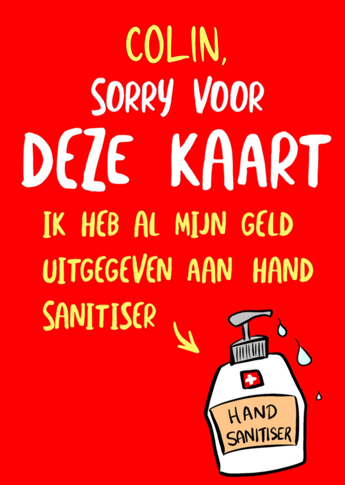 Verjaardagskaart met naam Kaart The London Studio