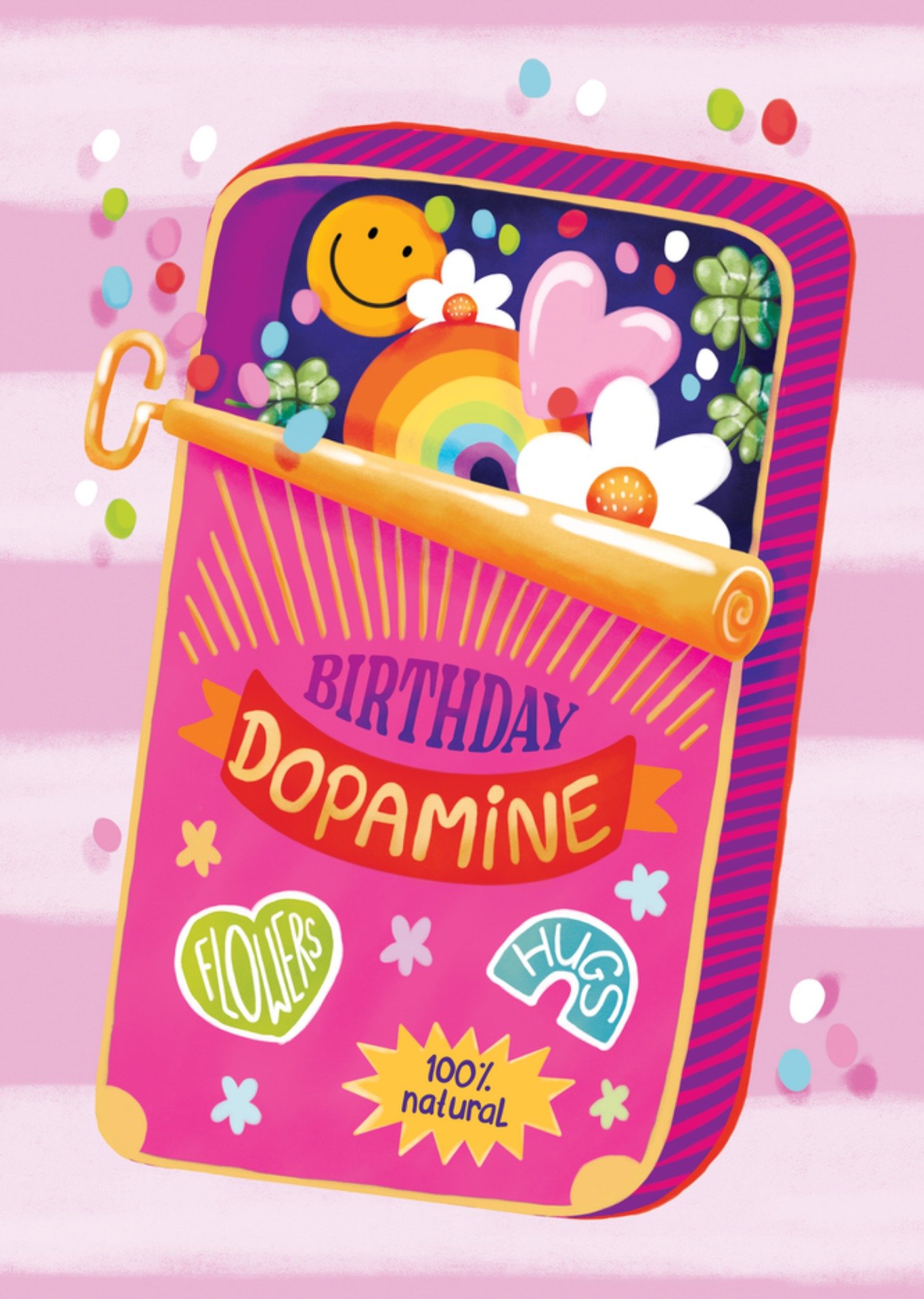 Aniet Illustration Verjaardagskaart Birthday dopamine Standard Card