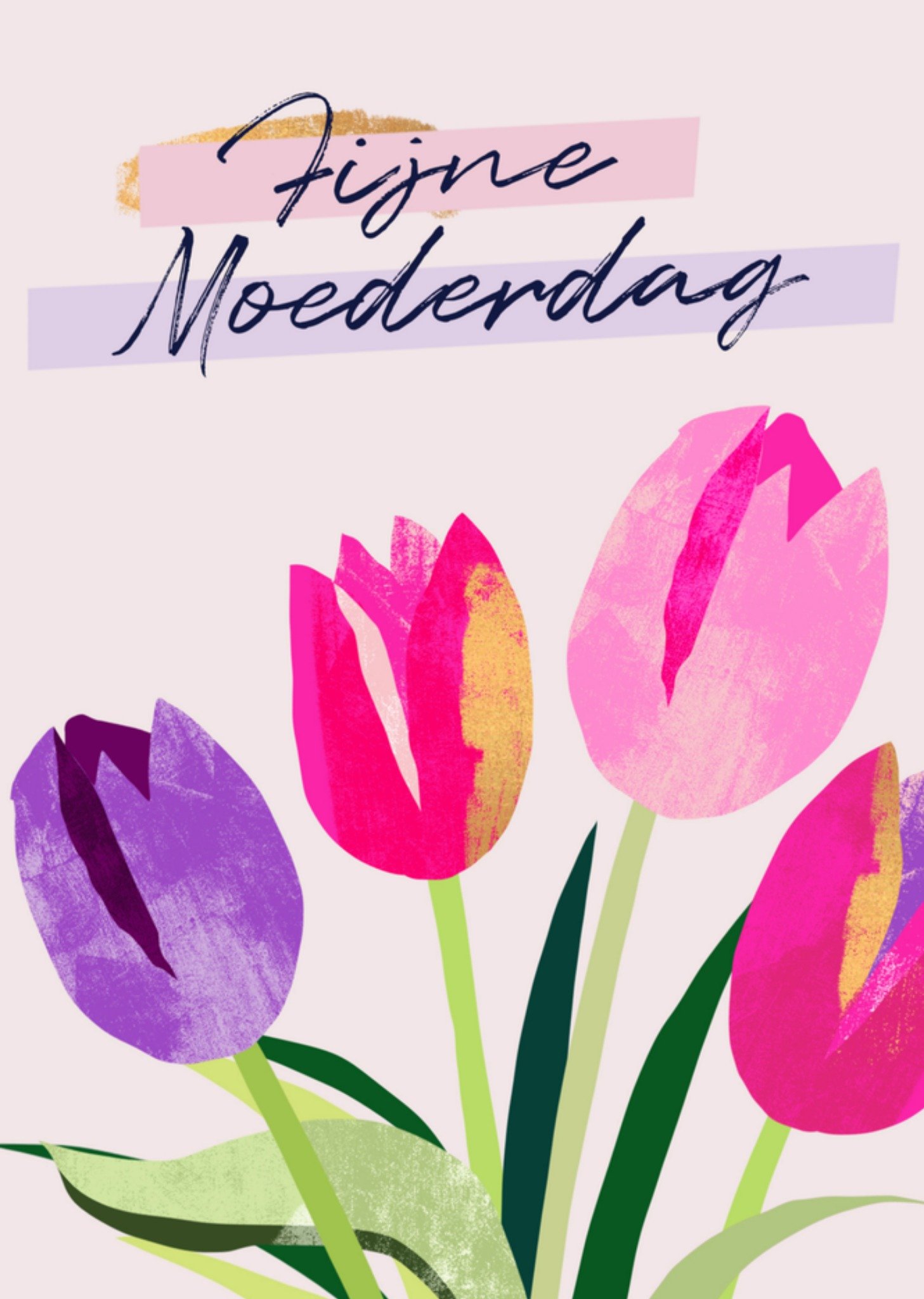 Moederdagkaart tulpen Kaart Greetz