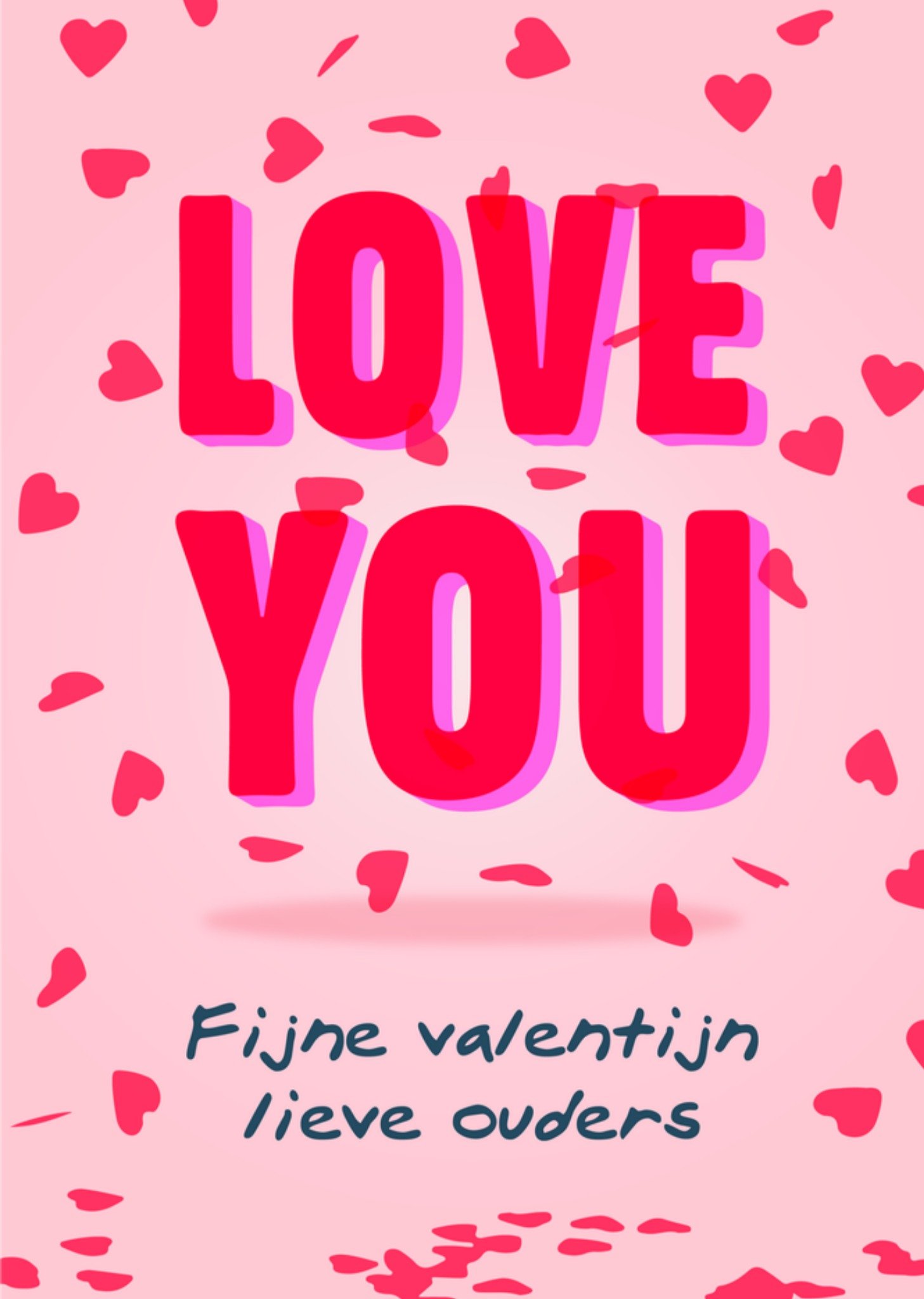 Greetz Valentijnskaart Love You Ouders Standard Card