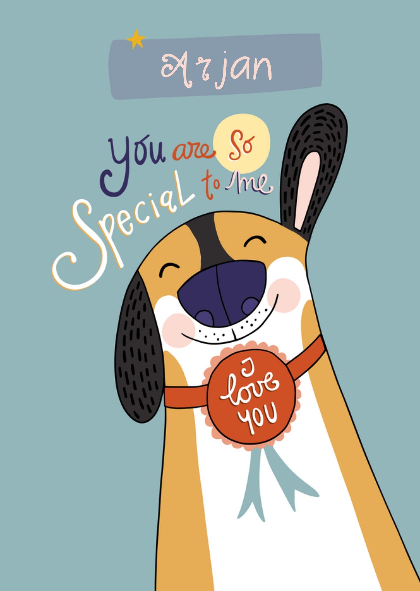 Valentijnskaart Dieren vader Kaart Funny Side Up