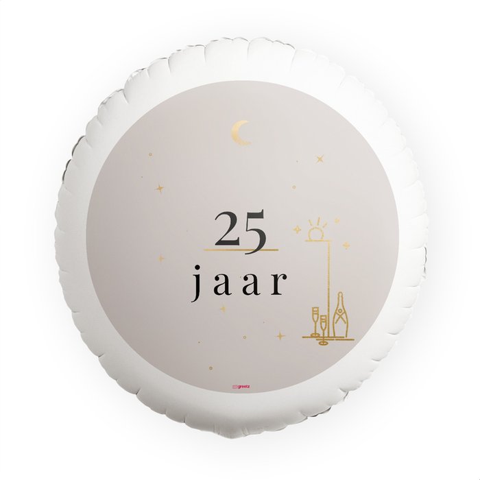 Ballon 'Verjaardag met eigen tekst'