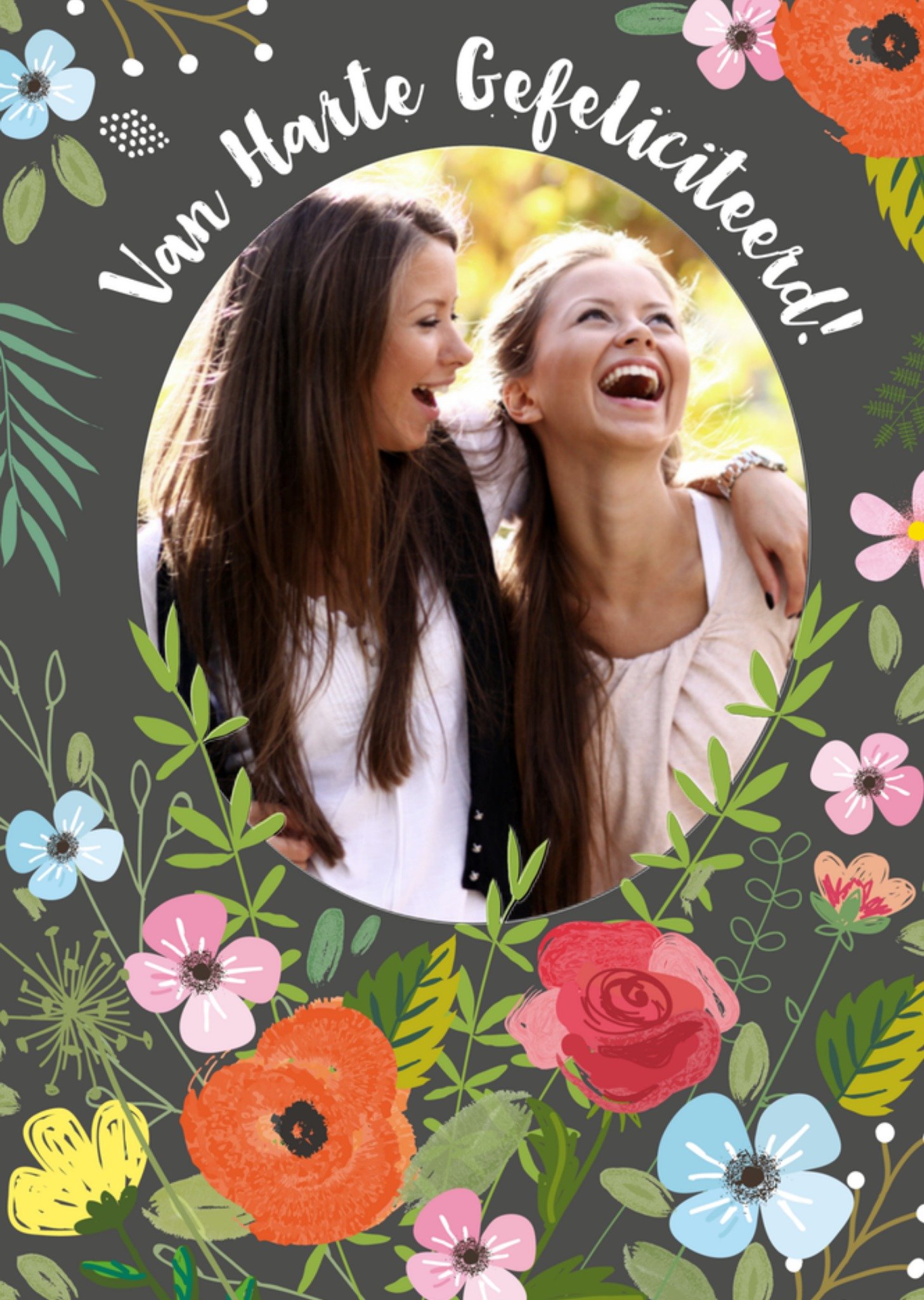 Van harte gefeliciteerd met foto Kaart Tsjip