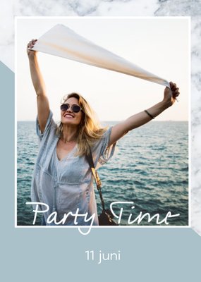 Party Time Foto Upload Feest Kaart