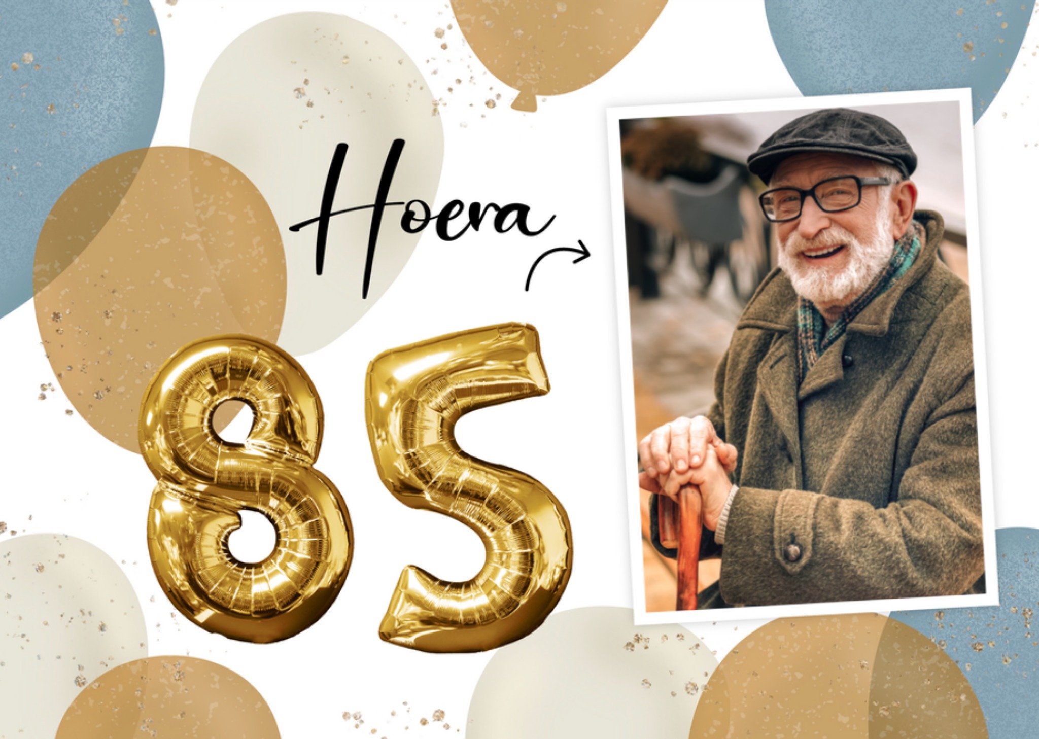 Verjaardagskaart 85 jaar fotokaart Greetz