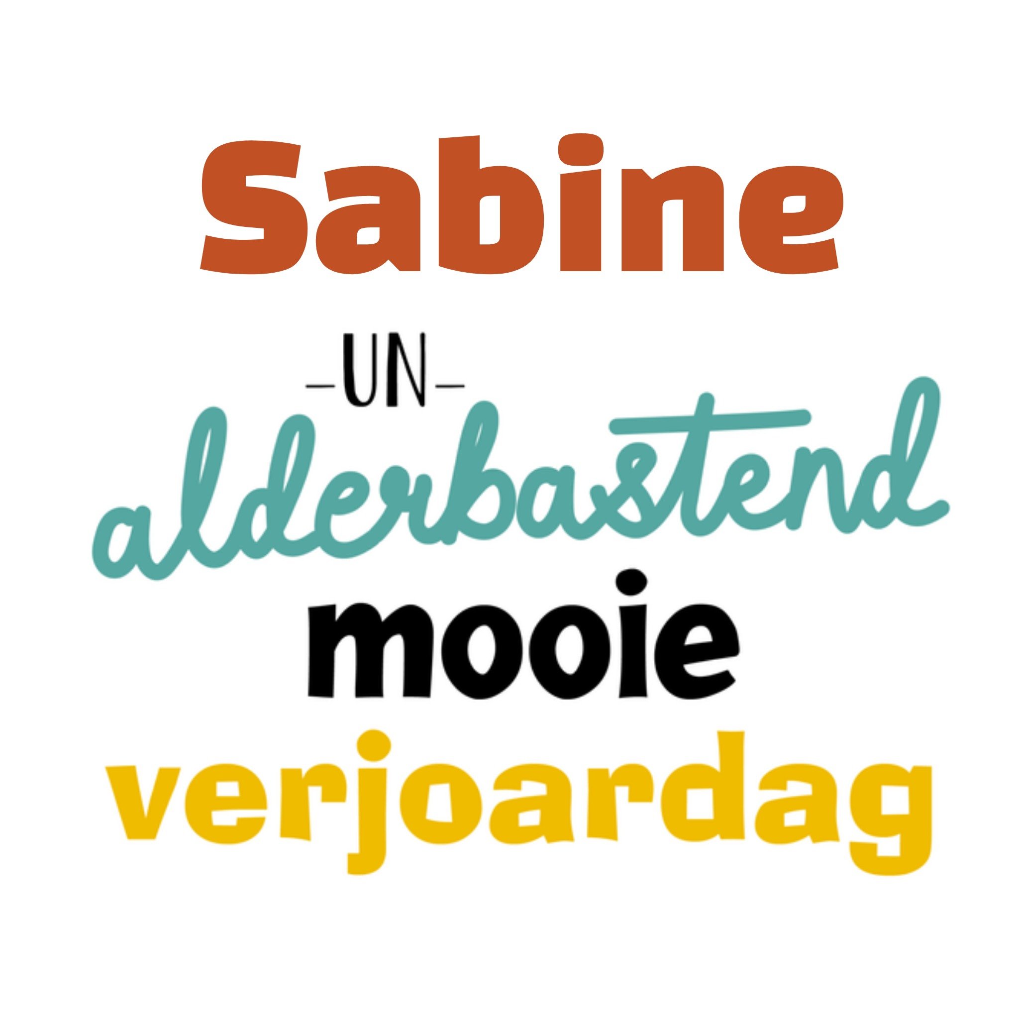 Greetz Verjaardagskaart Dialect Vierkant