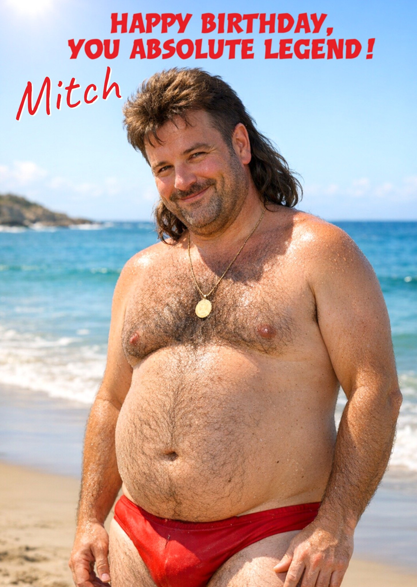 Verjaardagskaart Face Swap You absolute legend Greetz