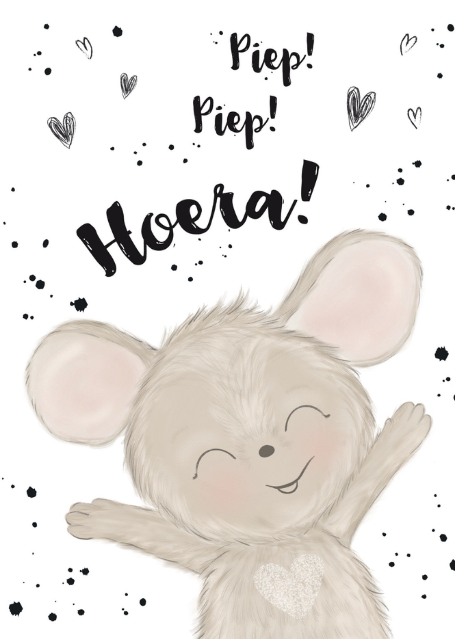 Verjaardagskaart Piep! Piep! Hoera! Kaart Tsjip