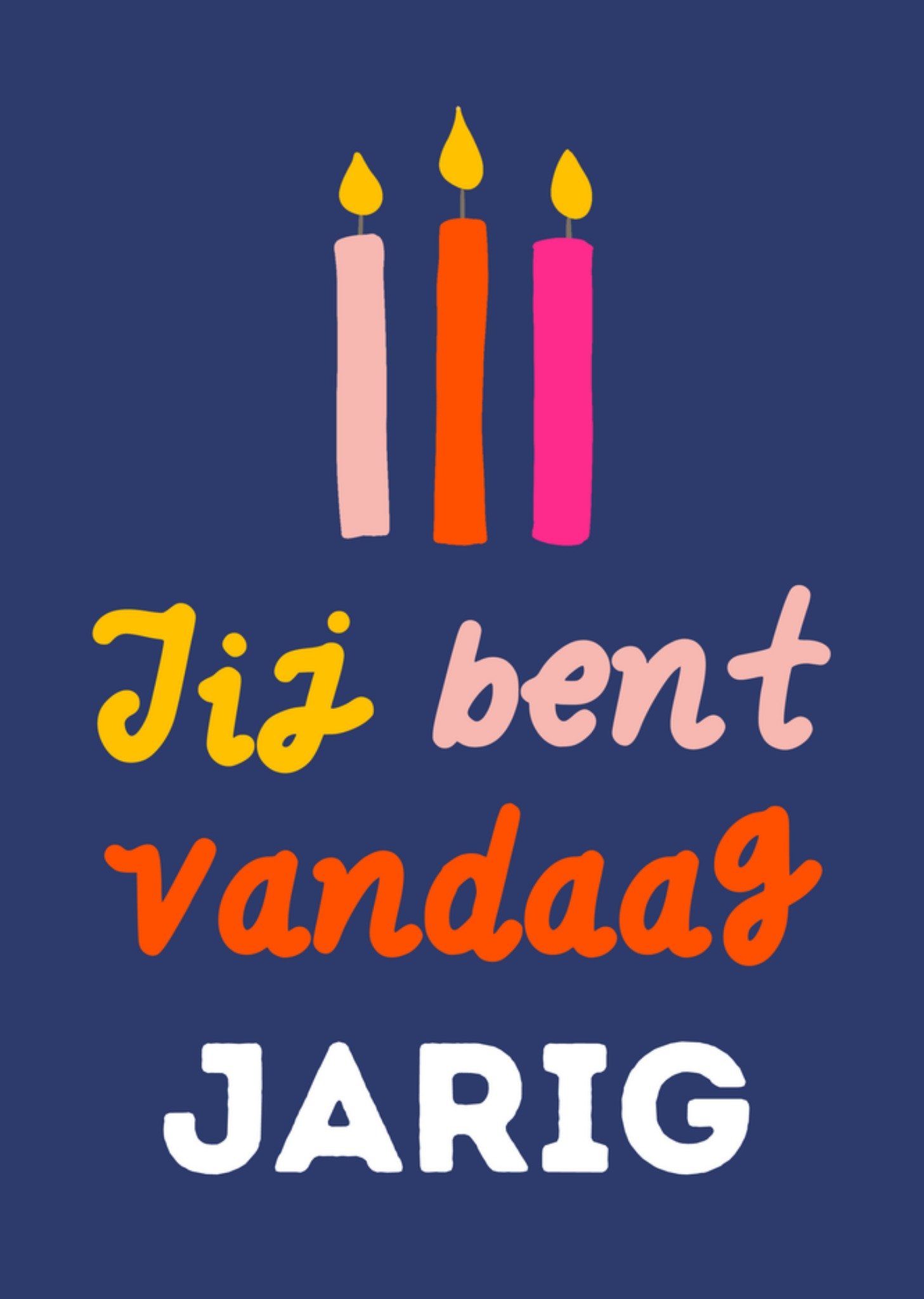 Verjaardagskaart kaarsjes Kaart Greetz