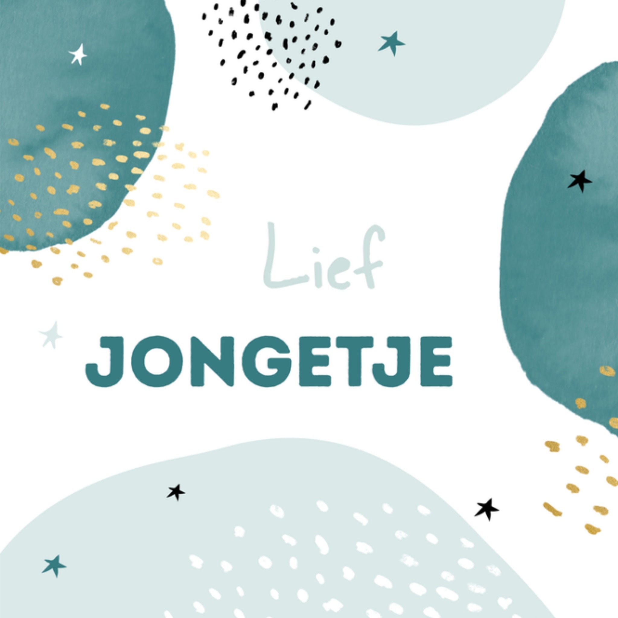 Greetz Geboortekaart lief jongetje Vierkant