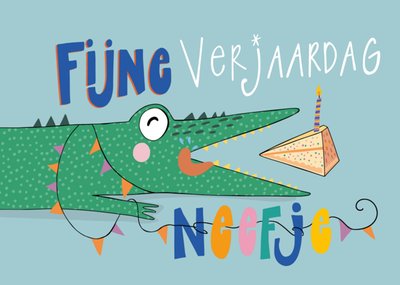 Funny Side Up | Verjaardagskaart | Krokodil