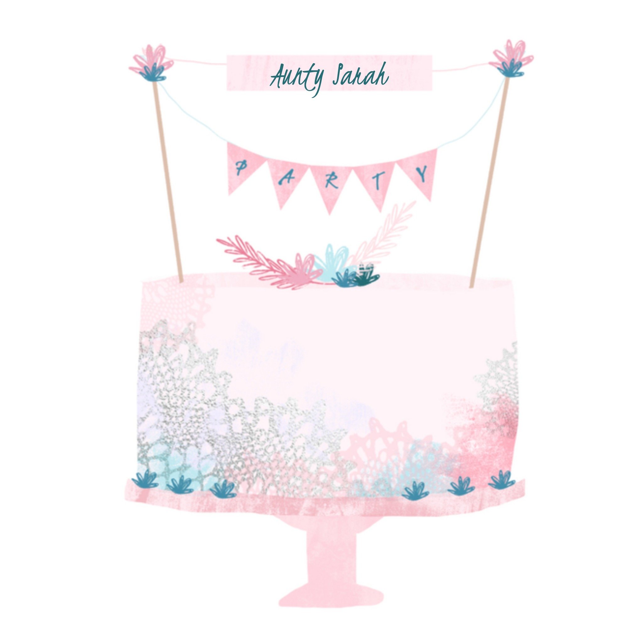 Greetz Verjaardagskaart Taart Vierkant