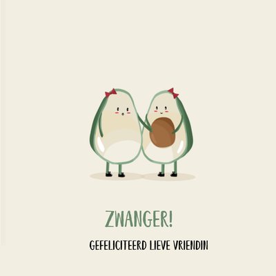 Greetz | Zwangerschapskaart | avocado