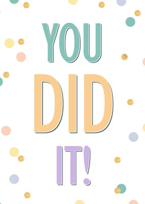 Greetz | Geslaagd kaart | you did it!