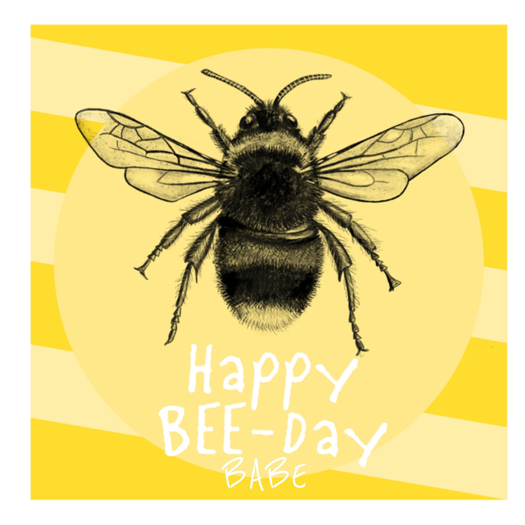 Greetz Verjaardagskaart happy bee-day Vierkant