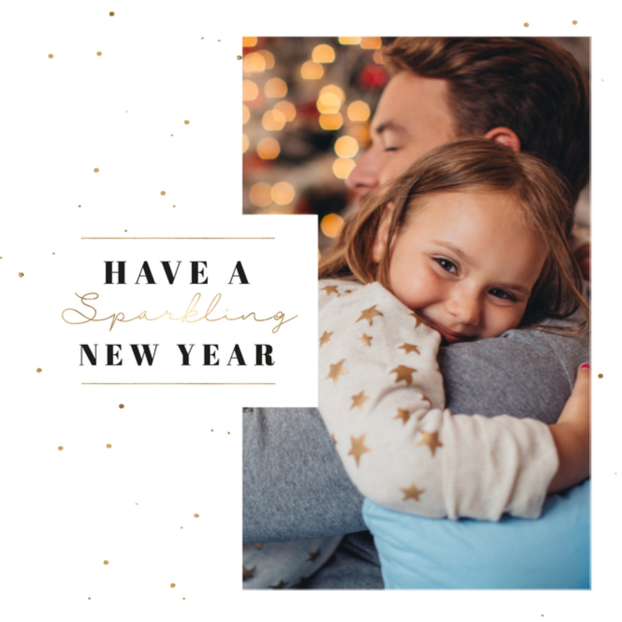 Greetz Nieuwjaarskaart fotokaart Vierkant