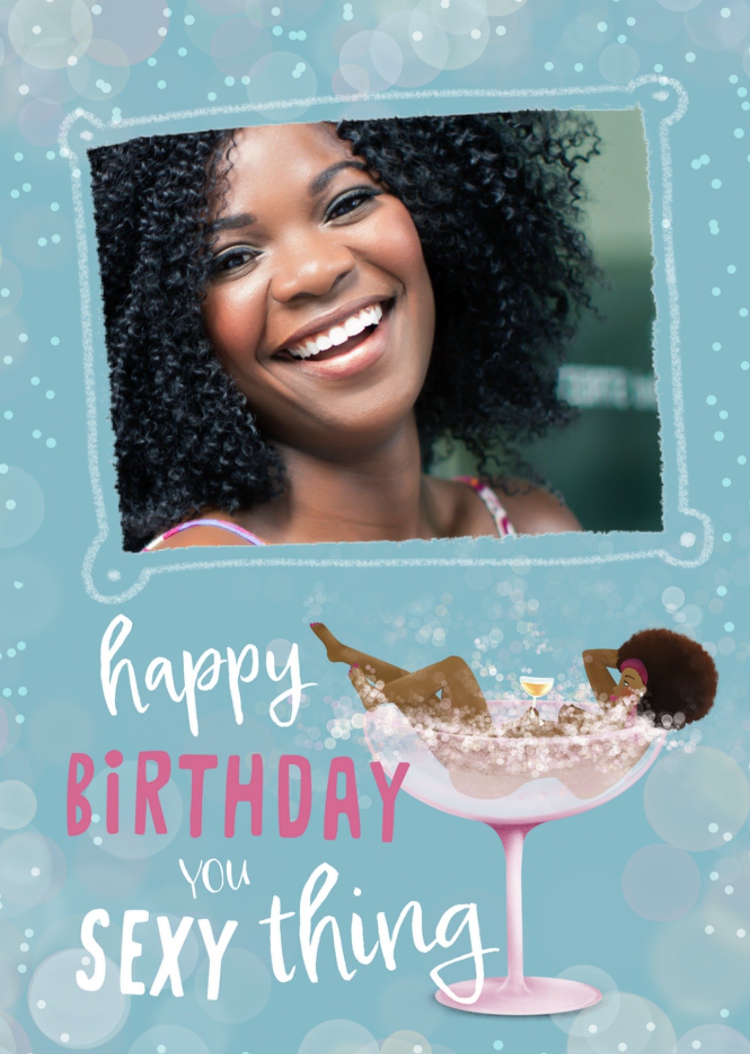 Patricia Hooning Verjaardagskaart Aanpasbare foto Sexy thing Kaart Fishuals