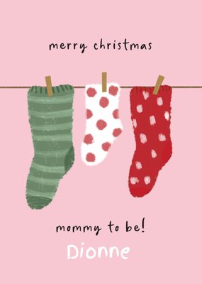 Tsjip | Kerstkaart | Mommy to be | Met naam