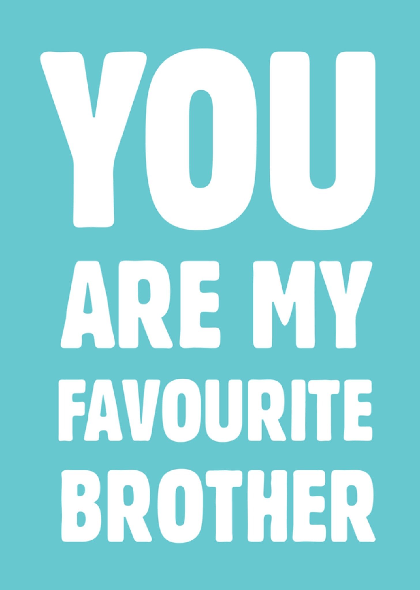 Greetz Broer en zus dag favourite brother Standard Card