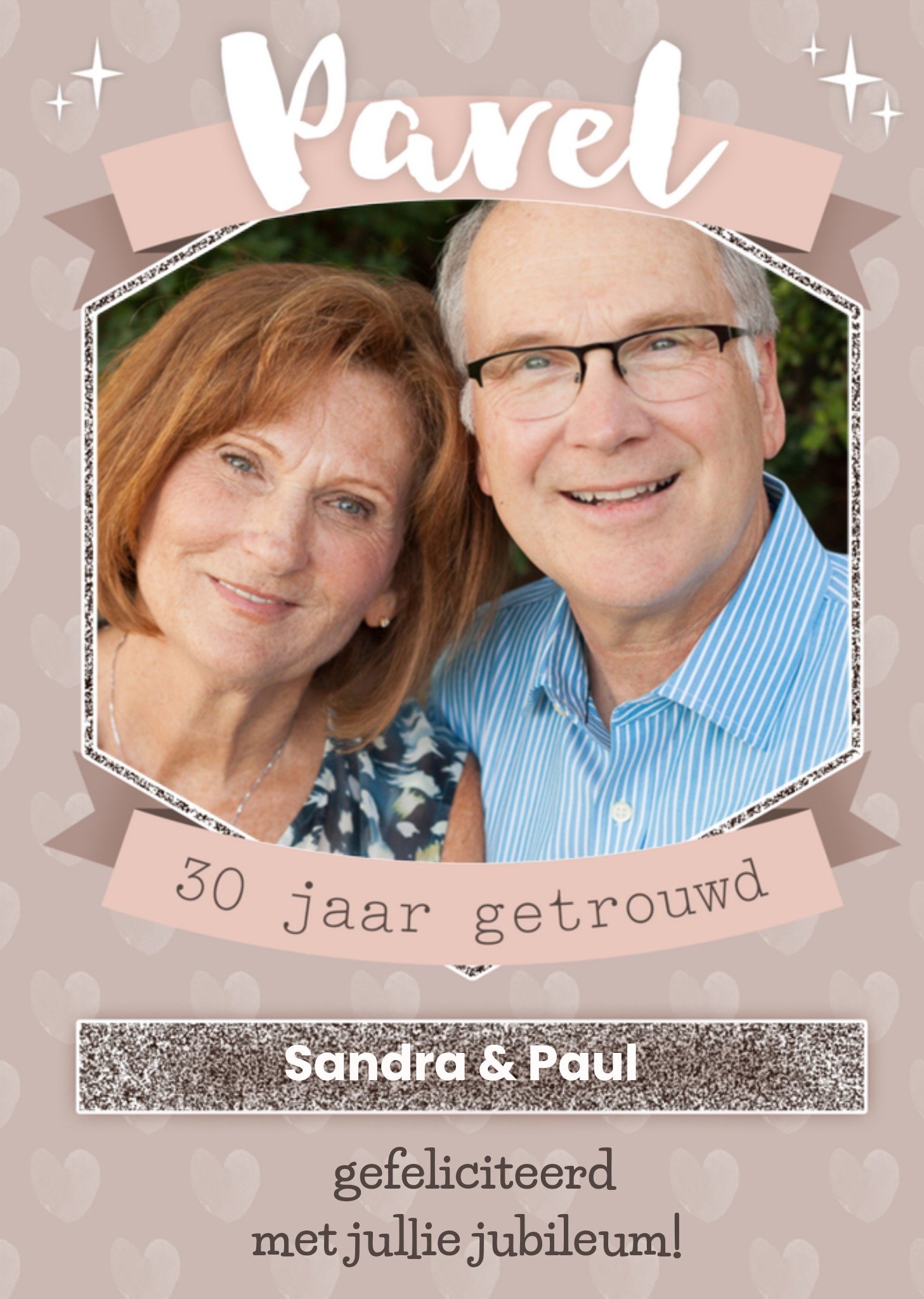 Huwelijksjubileum parelmoeren jubileum Greetz