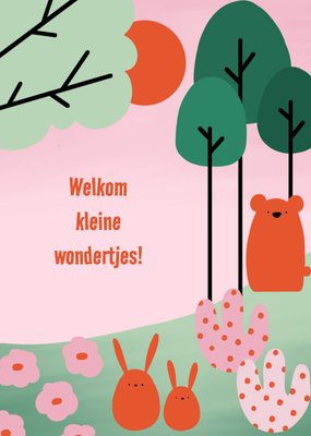 Greetz | Geboortekaart | meerling | dieren