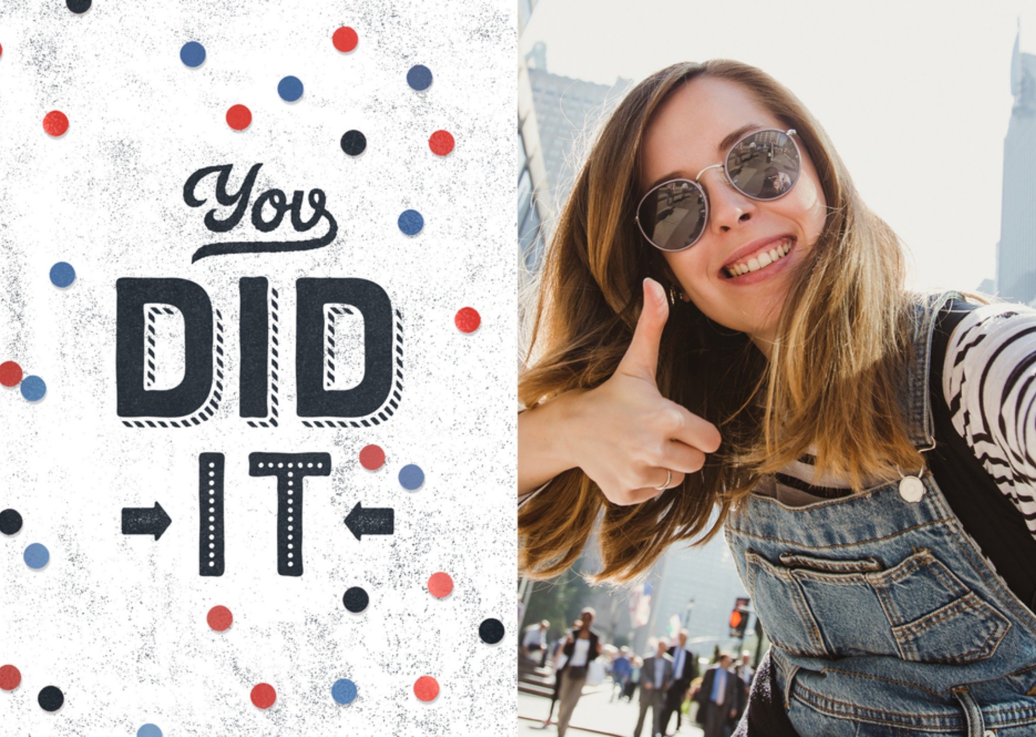 Geslaagd kaart eigen foto Kaart Luckz